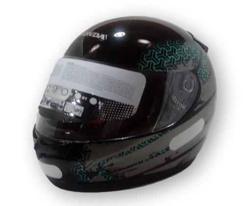 Capacete HFS Honda Preto/Verde 